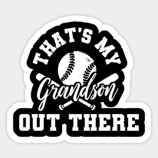 Baseball Grandma Baseball Grandpa Sticker